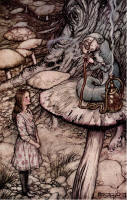 Arthur Rackham's 'Advice from a Caterpillar' from the 1907 Edition of ''Alice's Adventures in Wonderland''