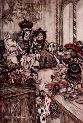 Arthur Rackham - 'Alice' from ''Who stole the tarts?'' (1907)