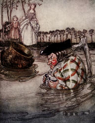 Arthur Rackham - 'The Two Pots' from ''Aesop's Fables'' (1912)