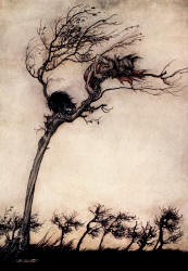 Arthur Rackham - 'Som say, no evil thing that walks by night ...' from ''Comus'' (1921)