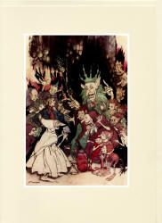 Greeting Card sample showing an Arthur Rackham illustration from ''Peer Gynt'' (1936)