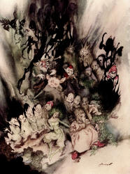 Arthur Rackham - 'The Dance of the Trolls' from ''Peer Gynt'' (1936)