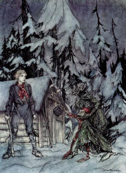 Arthur Rackham - 'Peer and the Troll Witch' from ''Peer Gynt'' (1936)