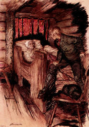 Arthur Rackham - 'The Death of Aase' from ''Peer Gynt'' (1936)