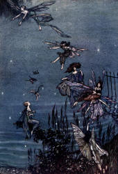 Arthur Rackham - 'The fairies of the Serpentine' from ''Peter Pan in Kensignton Gardens'' (1906)