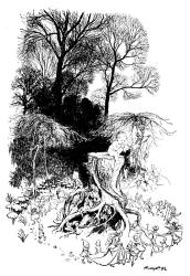 Arthur Rackham - 'A Fairy Ring' from ''Peter Pan in Kensignton Gardens'' (1912)