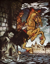 Arthur Rackham - 'Metzengerstein' from ''Poe's Tales of Mystery and Imagination'' (1935)