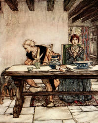 Arthur Rackham - 'Lord Randall' from ''Some British Ballads'' (1919)