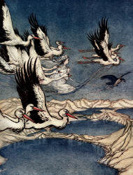 Arthur Rackham - 'Earl Mar's Daughter' from ''Some British Ballads'' (1919)