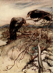 Arthur Rackham - 'The Twa Corbies' from ''Some British Ballads'' (1919)