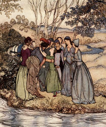 Arthur Rackham - 'Erlinton' from ''Some British Ballads'' (1919)