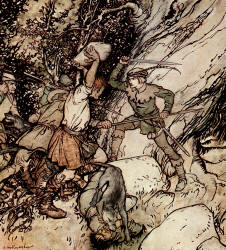 Arthur Rackham - 'Johnnie of Cockerslee' from ''Some British Ballads'' (1919)