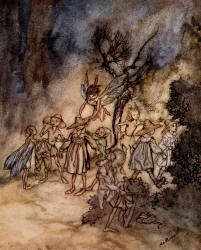 Arthur Rackham - 'Enter certain Reapers, properly habited' from ''The Tempest'' (1926)