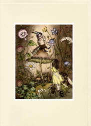Greeting Card sample for colour illustrations from Adrienne Segur's ''Alice au pays des merveilles''
