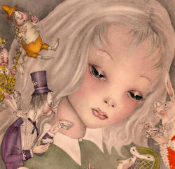 Dust Jacket artwork Adrienne Segur's ''Alice au pays des merveilles''