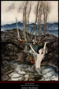 Fine Art Poster sample showing an Arthur Rackham illustration from ''Some British Ballads'' (1919)