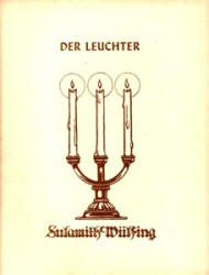 Cover for ''Die Leuchter'' (1937), illustrated by Sulamith Wulfing