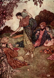 Edmund Dulac - illustration for 'The 110th Quatrain' from ''Rubaiyat of Omar Khayyam'' (1909), translated by Edward Fitzgerald