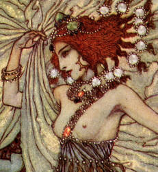 Detail from Edmund Dulac's ''Salome, the Daughter of Herodias''