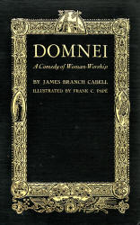 Cover for ''Domnei - A Comedy of Woman-Worship'' (1930), illustrated by Frank C Pape
