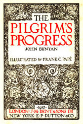 Title Page for ''The Pilgrim's Progress'' (1910), illustrated by Frank C Pape