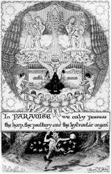 Frank C Pape - 'In Paradise we only possess the harp, the psaltery and the hydraulic organ' from ''The Revolt of the Angels'' (1924)