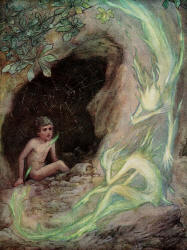 Frank C Pape - 'The Child see the Will o'the Wisps' from ''The Story Without an End'' (1913)