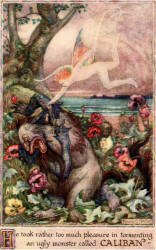 Frank C Pape - colour illustration for 'The Tempest' from ''Tales from Shakespeare'' (1923)