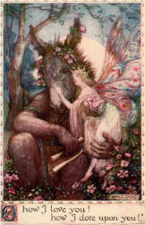 Frank C Pape - colour illustration for 'A Midsummer-Night's Dream' from ''Tales from Shakespeare'' (1923)