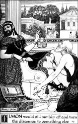 Frank C Pape - monotone illustration for 'Timon of Athens' from ''Tales from Shakespeare'' (1923)