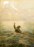 Frank C Pape - ''Christian and Hopeful crossing the Waters of Death''