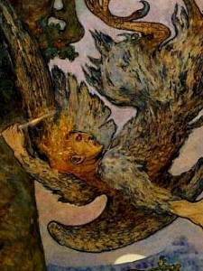 Frank C Pape - Detail from 'Nightingale the Robber'