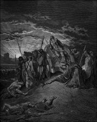 Gustave Dore - 'Death of Ahab' from the ''Holy Bible''