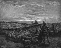 Gustave Dore - 'Abraham journeying into the Land of Canaan' from the ''Holy Bible''