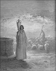 Gustave Dore - 'Jacob keeping Laban's flocks' from the ''Holy Bible''
