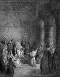 Gustave Dore - 'Joseph interpreting Pharaoh's dream' from the ''Holy Bible''