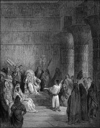 Gustave Dore - 'Joseph interpreting Pharaoh's dream' from the ''Holy Bible''