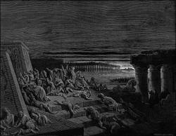 Gustave Dore - 'The Plague of Darkness' from the ''Holy Bible''