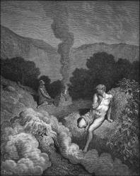 Gustave Dore - 'Cain and Abel offering their sacrifices' from the ''Holy Bible''