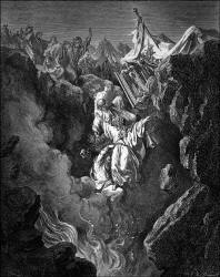 Gustave Dore - 'Death of Korah, Dathan and Abiram' from the ''Holy Bible''