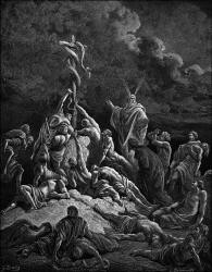 Gustave Dore - 'The Brazen Serpent' from the ''Holy Bible''