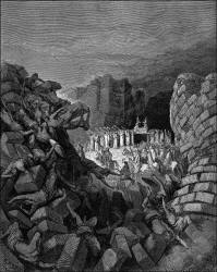 Gustave Dore - 'The Walls of Jericho falling down' from the ''Holy Bible''