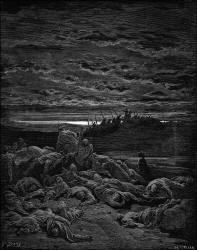 Gustave Dore - 'Death of the Sons of Gideon' from the ''Holy Bible''