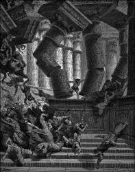 Gustave Dore - 'Death of Samson' from the ''Holy Bible''