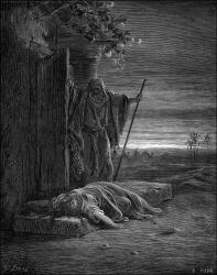 Gustave Dore - 'The Levite finding the Corpse of the Woman' from the ''Holy Bible''