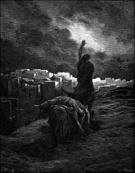 Gustave Dore - 'The Levite bearing away the Body of the Woman' from the ''Holy Bible''