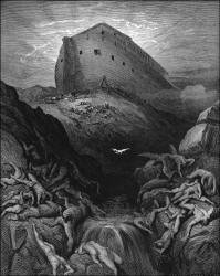 Gustave Dore - 'The Dove sent forth from the Ark' from the ''Holy Bible''