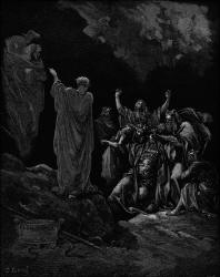 Gustave Dore - 'Saul and the Witch of Endor' from the ''Holy Bible''