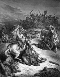 Gustave Dore - 'Death of Saul' from the ''Holy Bible''