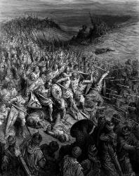 Gustave Dore - 'The Battle of Dorylaeum' from ''History of the Crusades'' (1880), written by Joseph Francois Michaud